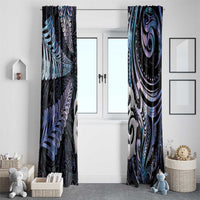 New Zealand Aotearoa Window Curtain Maori Hei Manaia Purple Paua Shell DT04 - Polynesian Pride