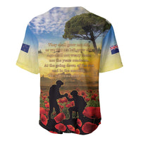New Zealand ANZAC Day Baseball Jersey The Ode Remembrance And Poppy