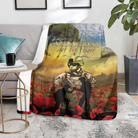 New Zealand ANZAC Day Blanket The Ode Remembrance And Poppy DT04 - Polynesian Pride