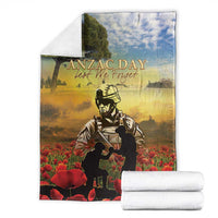 New Zealand ANZAC Day Blanket The Ode Remembrance And Poppy DT04 - Polynesian Pride
