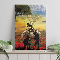 New Zealand ANZAC Day Canvas Wall Art The Ode Remembrance And Poppy DT04 - Polynesian Pride