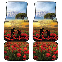 New Zealand ANZAC Day Car Mats The Ode Remembrance And Poppy DT04 - Polynesian Pride