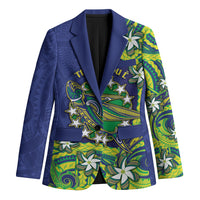 Cook Islands Language Week Blazer Flying Fish 15 Stars Tribal Patterns