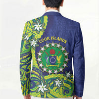 Cook Islands Language Week Blazer Flying Fish 15 Stars Tribal Patterns