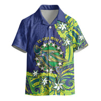 Cook Islands Language Week Kid Hawaiian Shirt Flying Fish 15 Stars Tribal Patterns DT05 - Polynesian Pride