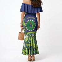 Cook Islands Language Week Mermaid Dress Flying Fish 15 Stars Tribal Patterns DT05 - Polynesian Pride