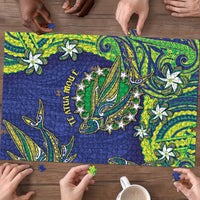 Cook Islands Language Week Puzzle Flying Fish 15 Stars Tribal Patterns
