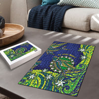 Cook Islands Language Week Puzzle Flying Fish 15 Stars Tribal Patterns