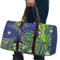 Cook Islands Language Week Travel Bag Flying Fish 15 Stars Tribal Patterns