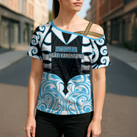 Custom Aotearoa Ngati Kahungunu Cross Shoulder Shirt New Zealand Traditional Maori Pattern