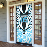 Custom Aotearoa Ngati Kahungunu Door Cover New Zealand Traditional Maori Pattern