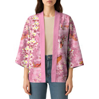 Pink Palaka Hawaiian And Japanese Kimono Sakura Lei With Koi Fish - Polynesian Pride
