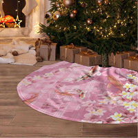 Pink Palaka Hawaiian And Japanese Tree Skirt Sakura Lei With Koi Fish DT05 - Polynesian Pride