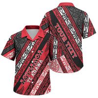 Personalised Aotearoa Te Arawa Family Matching Long Sleeve Bodycon Dress and Hawaiian Shirt New Zealand Maori Tribal Fern Pattern