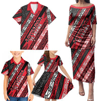 Personalised Aotearoa Te Arawa Family Matching Puletasi and Hawaiian Shirt New Zealand Maori Tribal Fern Pattern DT05 - Polynesian Pride