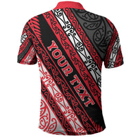 Personalised Aotearoa Te Arawa Polo Shirt New Zealand Maori Tribal Fern Pattern DT05 - Polynesian Pride