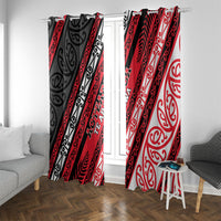 Aotearoa Te Arawa Window Curtain New Zealand Maori Tribal Fern Pattern