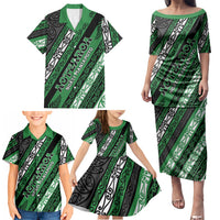 Personalised Aotearoa Ngati Maniapoto Family Matching Puletasi and Hawaiian Shirt New Zealand Maori Tribal Fern Pattern DT05 - Polynesian Pride