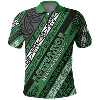 Personalised Aotearoa Ngati Maniapoto Polo Shirt New Zealand Maori Tribal Fern Pattern