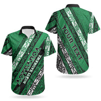 Personalised Aotearoa Ngati Raukawa Couples Matching Tank Maxi Dress and Hawaiian Shirt New Zealand Maori Tribal Fern Pattern