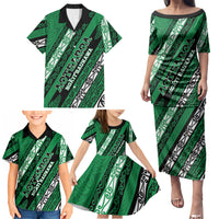 Personalised Aotearoa Ngati Raukawa Family Matching Puletasi and Hawaiian Shirt New Zealand Maori Tribal Fern Pattern DT05 - Polynesian Pride