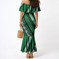 Personalised Aotearoa Ngati Raukawa Mermaid Dress New Zealand Maori Tribal Fern Pattern DT05 - Polynesian Pride