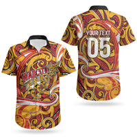 Custom Aotearoa Waikato Tainui Couples Matching Short Sleeve Bodycon Dress and Hawaiian Shirt Maori Tribal Pattern Koru Motif DT05 - Polynesian Pride