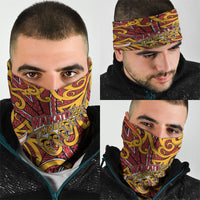 Aotearoa Waikato Tainui Neck Gaiter Maori Tribal Pattern Koru Motif
