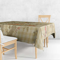 Beige Palaka Hawaiian And Japanese Tablecloth Sakura Lei With Koi Fish DT05 - Polynesian Pride