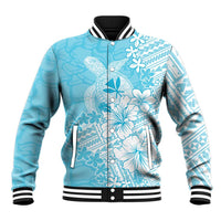 Hawaii Kanaka Maoli Baseball Jacket Polynesian Turtle Tattoo DT05 Unisex Blue - Polynesian Pride