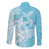 Hawaii Kanaka Maoli Family Matching Off Shoulder Short Dress and Hawaiian Shirt Polynesian Turtle Tattoo