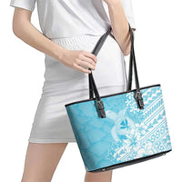 Hawaii Kanaka Maoli Leather Tote Bag Polynesian Turtle Tattoo