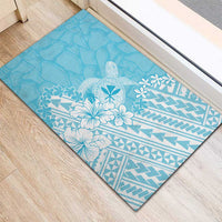 Hawaii Kanaka Maoli Rubber Doormat Polynesian Turtle Tattoo