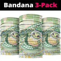 Hawaii Pineapple Neck Gaiter Cute Cosplay Turtle Plumeria Spiral DT05 package One Size: 25*50cm Mint - Polynesian Pride