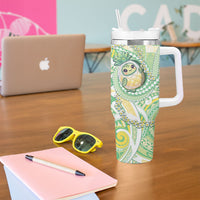 Hawaii Pineapple Tumbler With Handle Cute Cosplay Turtle Plumeria Spiral DT05 - Polynesian Pride