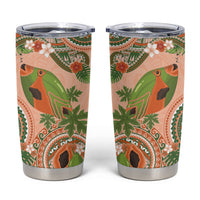 Hawaii Papaya Tumbler Cup Cute Cosplay Humuhumu Fish Plumeria Waves DT05 Orange - Polynesian Pride