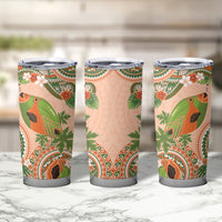 Hawaii Papaya Tumbler Cup Cute Cosplay Humuhumu Fish Plumeria Waves DT05 - Polynesian Pride