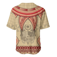 Tonga Language Week Baseball Jersey Tribal Cross Ngatu Floral Pattern DT05 - Polynesian Pride