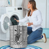 Mabuhay Philippines Festival Laundry Basket Philippine Eagle Sun Three Stars Barong Pattern DT05 - Polynesian Pride