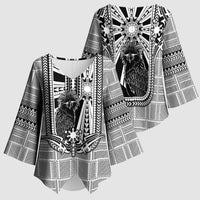 Mabuhay Philippines Festival Kimono Sleeve Blouse Philippine Eagle Sun Three Stars Barong Pattern DT05 - Polynesian Pride