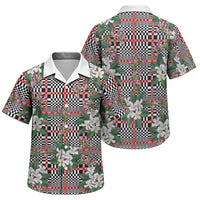 Red Binakol Motifs With Jasminum Sambac Family Matching Tank Maxi Dress and Hawaiian Shirt Mabuhay Philippines Festival DT05 Son's Shirt Red - Polynesian Pride