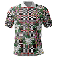 Red Binakol Motifs With Jasminum Sambac Polo Shirt Mabuhay Philippines Festival DT05 Red - Polynesian Pride