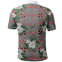 Red Binakol Motifs With Jasminum Sambac Polo Shirt Mabuhay Philippines Festival DT05 - Polynesian Pride