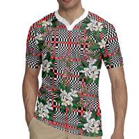 Red Binakol Motifs With Jasminum Sambac Rugby Jersey Mabuhay Philippines Festival DT05 - Polynesian Pride