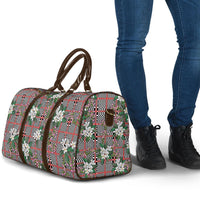 Red Binakol Motifs With Jasminum Sambac Travel Bag Mabuhay Philippines Festival DT05 - Polynesian Pride
