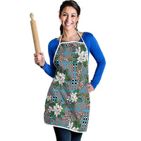 Blue Binakol Motifs With Jasminum Sambac Apron Mabuhay Philippines Festival DT05 - Polynesian Pride