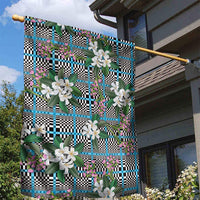 Blue Binakol Motifs With Jasminum Sambac Garden Flag Mabuhay Philippines Festival DT05 - Polynesian Pride