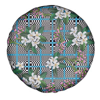 Blue Binakol Motifs With Jasminum Sambac Spare Tire Cover Mabuhay Philippines Festival DT05 - Polynesian Pride