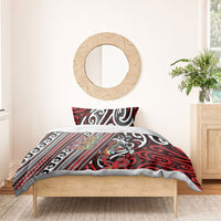 Maori Language Week Bedding Set Ake Ake Ake Tribal Patterns