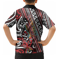 Personalised Maori Language Week Kid Hawaiian Shirt Ake Ake Ake Tribal Patterns